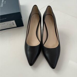 Cole Haan Women's Black Leather Pumps - Size 9.5 - EUC!